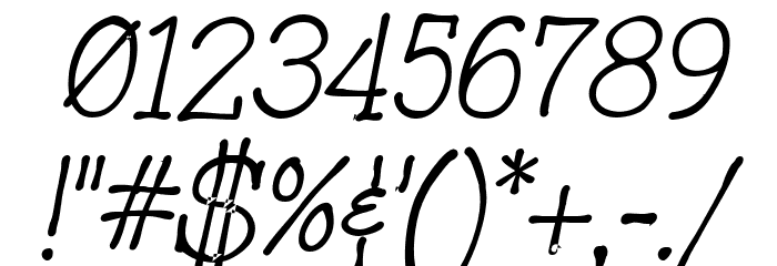 Mitchell Park East Italic Font OTHER CHARS
