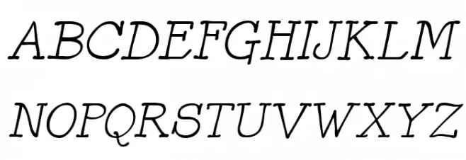 Mitchell Park East Italic لخطوط تنزيل الأحرف الكبيرة