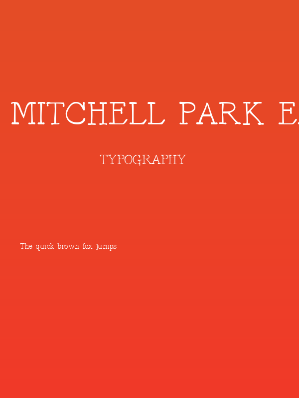 Mitchell Park East Poster