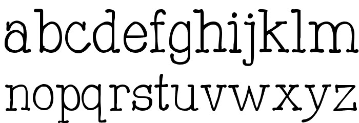Mitchell Park East Font LOWERCASE