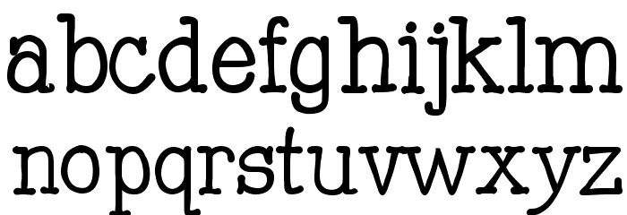 Mitchell Park Font LOWERCASE