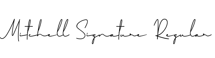 Mitchell Signature Regular  Frei Schriftart Herunterladen