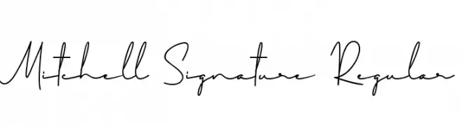 Mitchell Signature Regular  Fuentes Gratis Descargar