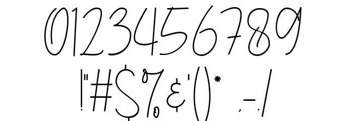Mitchell Signature Regular Font OTHER CHARS