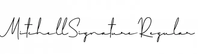 Mitchell Signature Regular  baixar fontes gratis