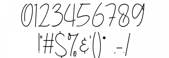 Mitchell Signature Regular Font OTHER CHARS