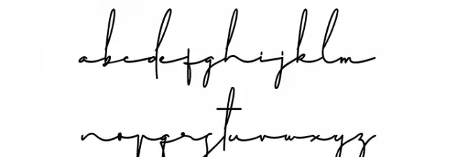 Mitchell Signature Regular फ़ॉन्ट लोअरकेस