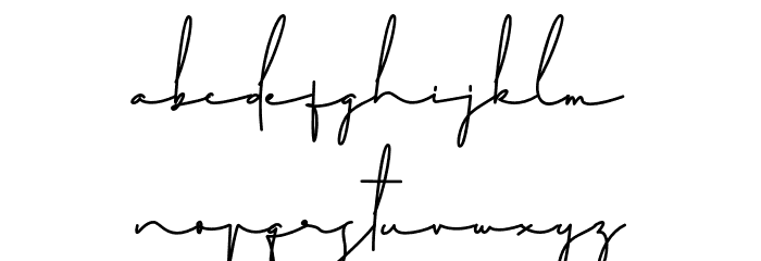 MitchellSignature-Regular Font LOWERCASE