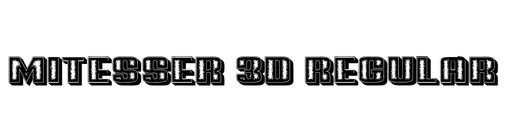 Mitesser 3D Regular  免费字体下载