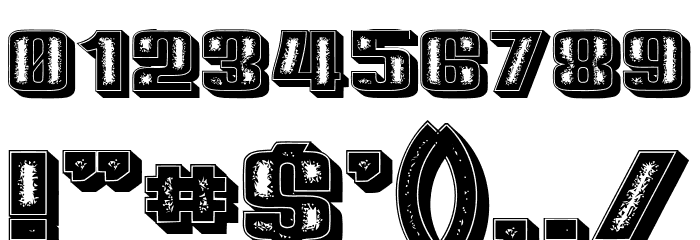 Mitesser 3D Regular Font OTHER CHARS