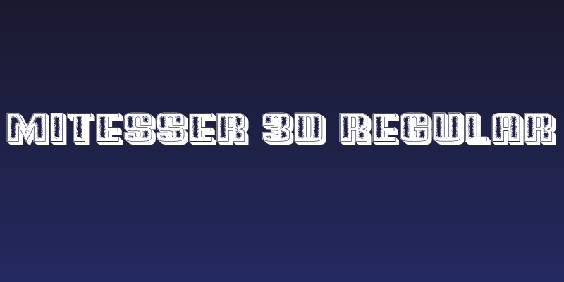 Mitesser 3D Regular Social Header