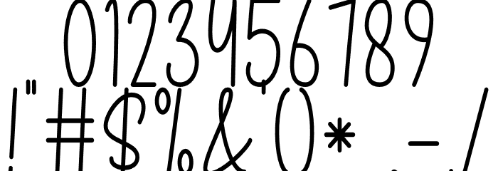 Mitha Mella Font OTHER CHARS