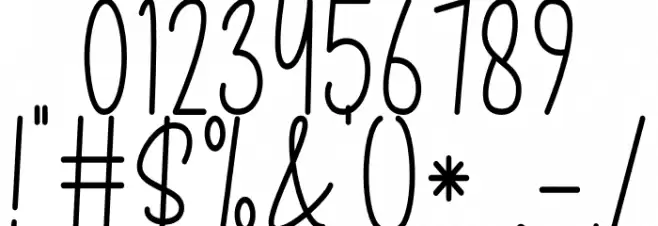 Mitha Mella Font OTHER CHARS