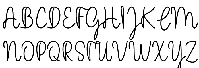 Mitha Mella Font UPPERCASE