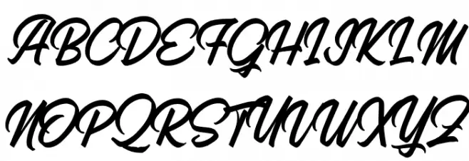 MithaScriptDEMO-Regular Schriftart Groß