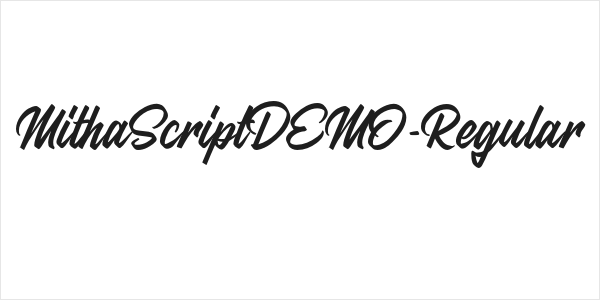 MithaScriptDEMO-Regular Logo