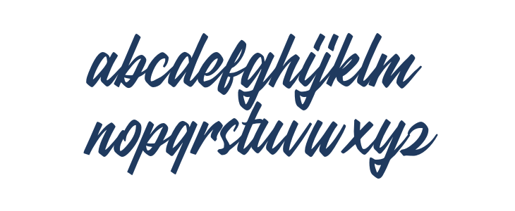 MithaScriptDEMO-Regular Lowercase