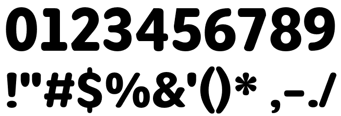 Mithella-Bold Font OTHER CHARS