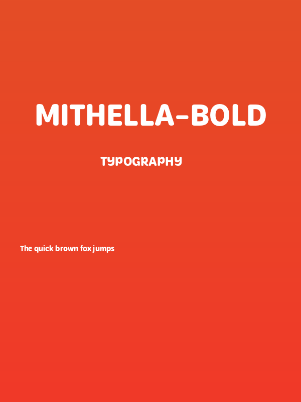 Mithella-Bold Poster