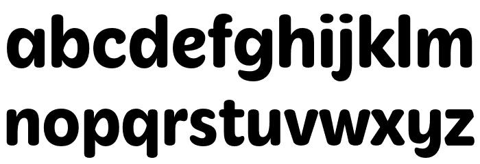 Mithella-Bold Font LOWERCASE