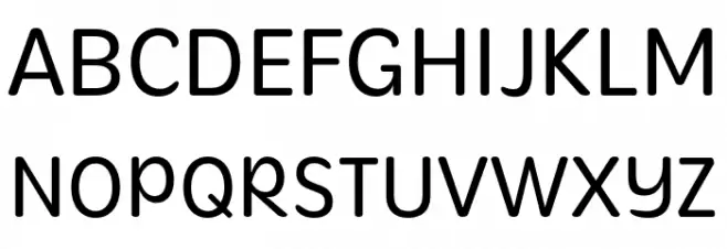 Mithella-Regular フォント 大文字