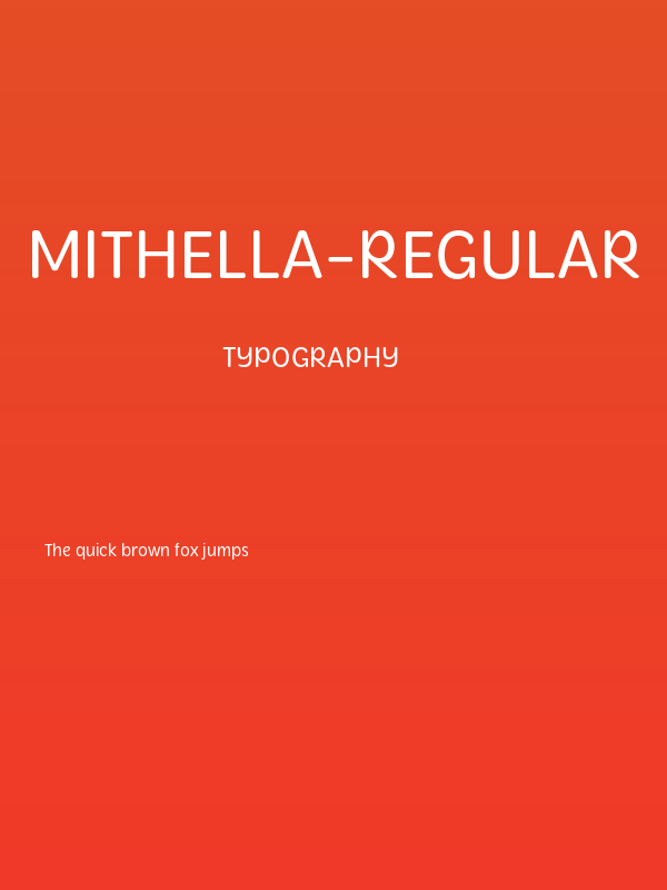 Mithella-Regular Poster