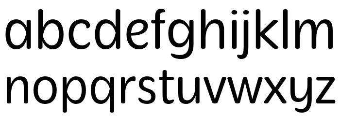 Mithella-Regular Font LOWERCASE