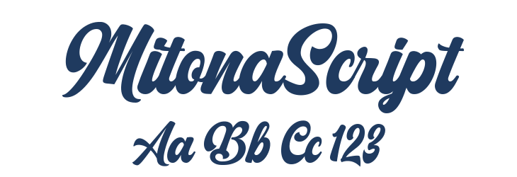 MitonaScript Font Preview