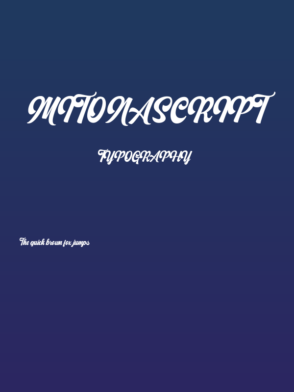 MitonaScript Poster