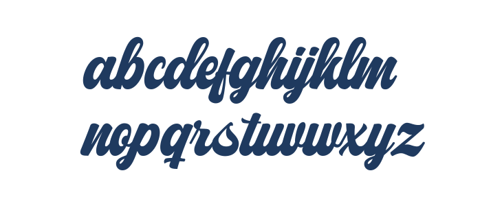 MitonaScript Lowercase