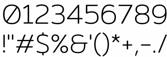 Mitr-ExtraLight Font OTHER CHARS