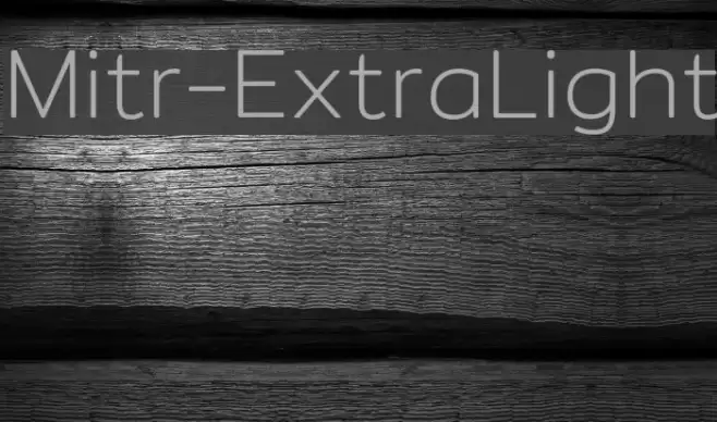 Mitr-ExtraLight Font examples