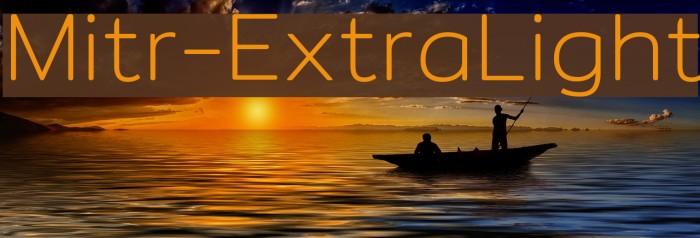 Mitr-ExtraLight Polices examples