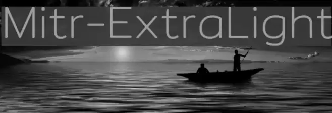 Mitr-ExtraLight Font examples