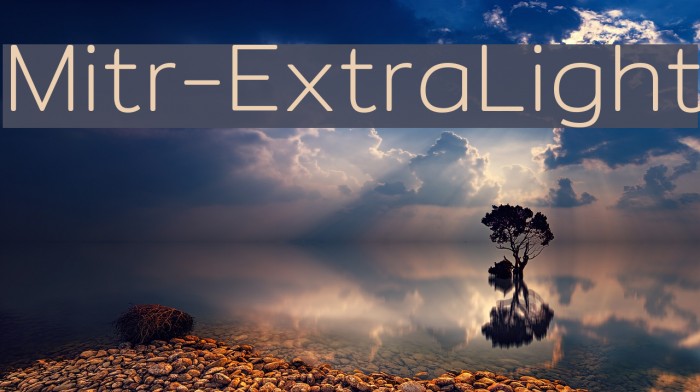 Mitr-ExtraLight Polices examples
