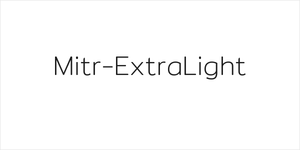 Mitr-ExtraLight Logo