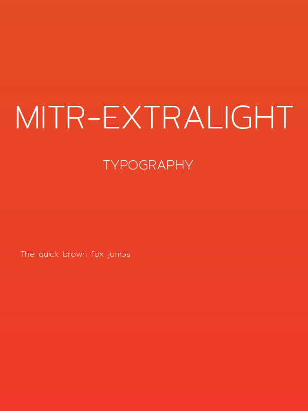 Mitr-ExtraLight Poster
