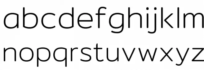Mitr-ExtraLight Schriftart Kleinbuchstaben