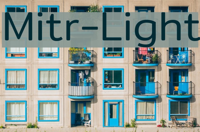 Mitr-Light Font examples