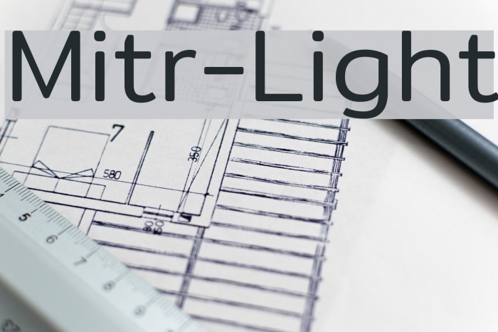 Mitr-Light Font examples