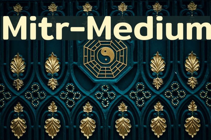 Mitr-Medium Font examples