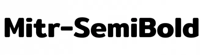 Mitr-SemiBold  Скачать бесплатные шрифты