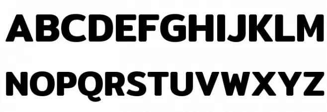 Mitr-SemiBold Schriftart Groß