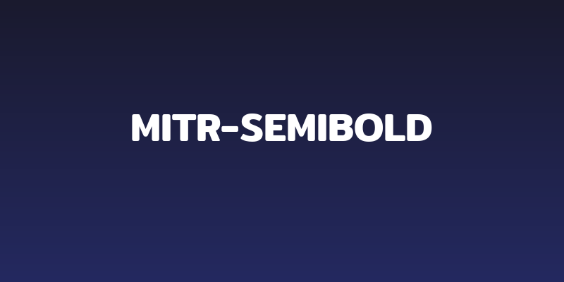 Mitr-SemiBold Social Header