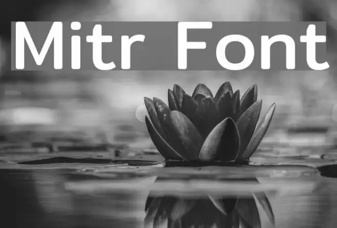 Mitr Font examples