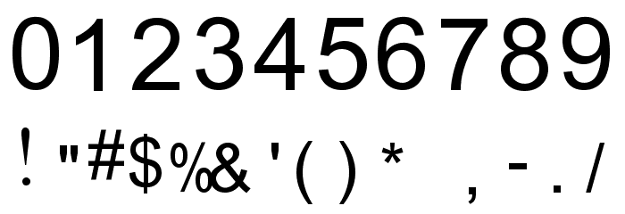Mitra Mono Font OTHER CHARS