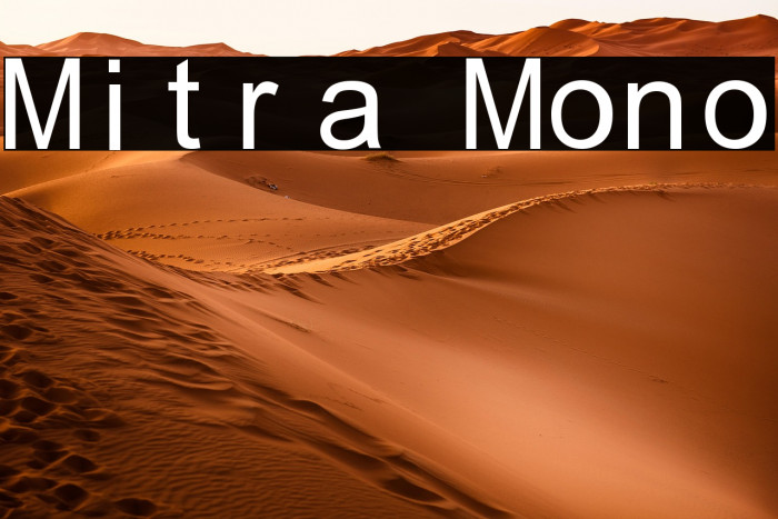 Mitra Mono Example 1