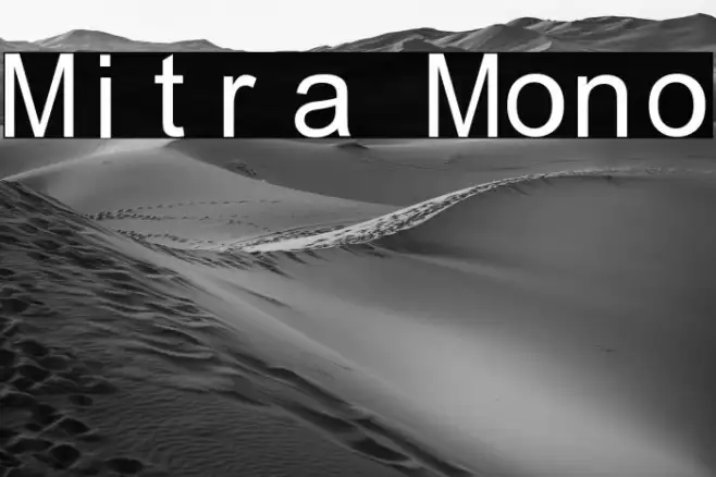 Mitra Mono Example 1