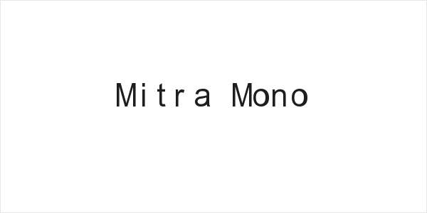 Mitra Mono Logo