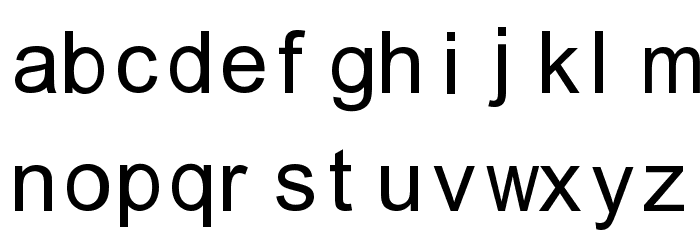 Mitra Mono Font LOWERCASE
